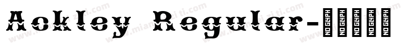 Ackley Regular字体转换